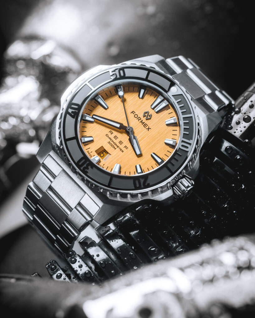 Formex Reef 42 mm Radiant Bronze COSC 300M Automatic for Collective Horology - styled image 1, stainless steel bracelet