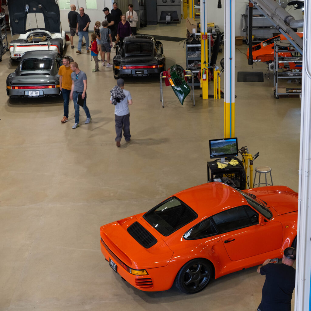 Three Porsche 959 at Canepa