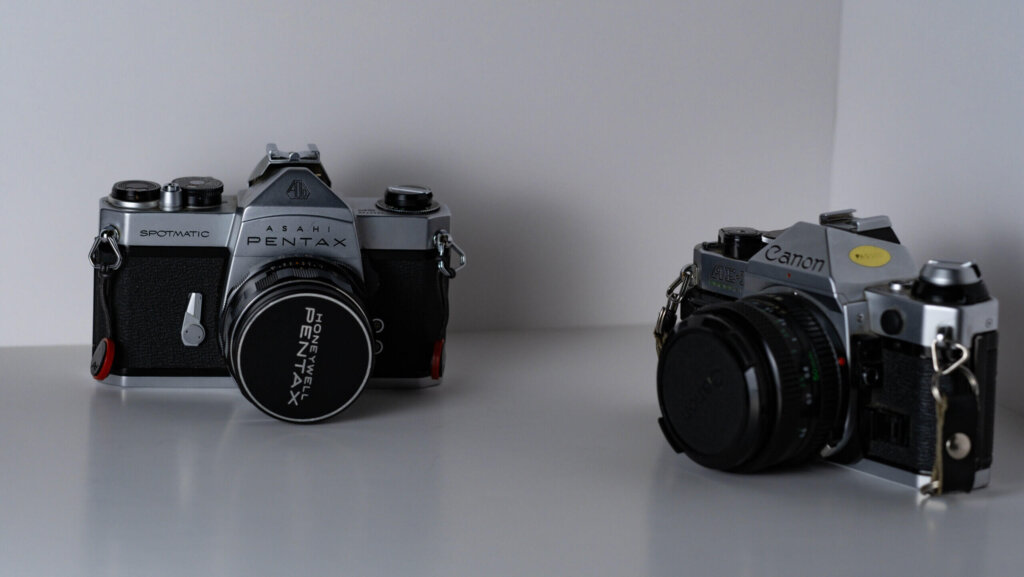 Pentax Spotmatic vs. Canon AE-1 Program